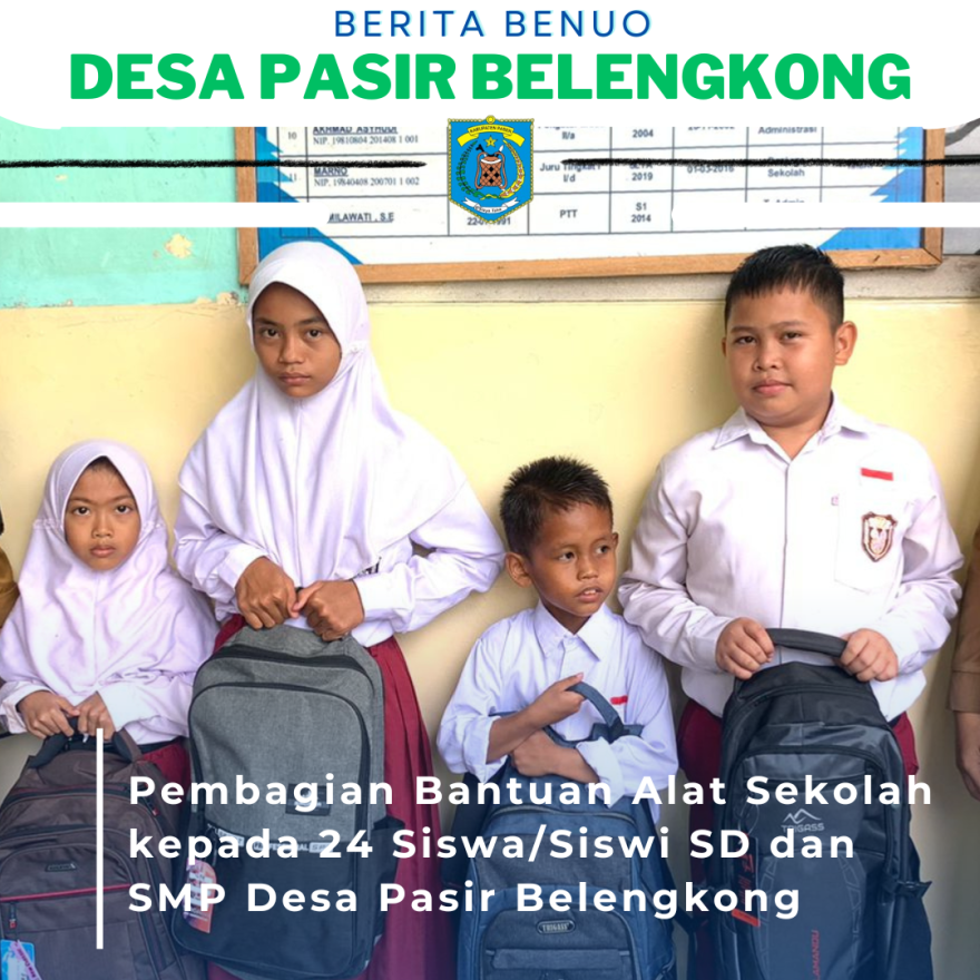 Pembagian Bantuan Alat Sekolah untuk 24 Siswa