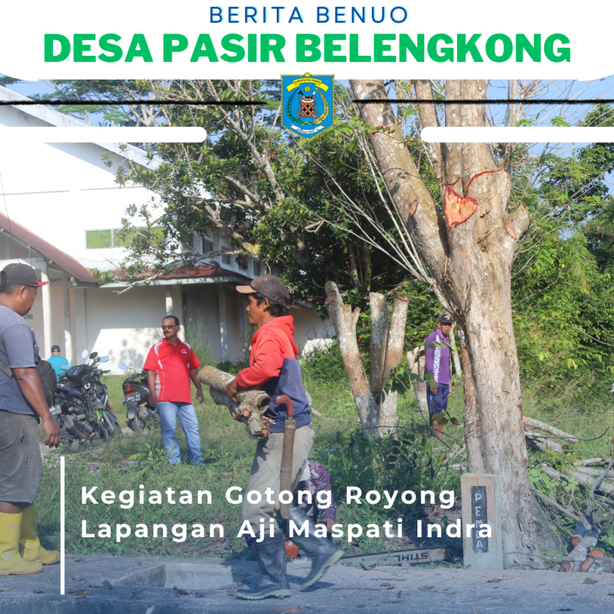 Gotong Royong di Lapangan Aji Maspati Indra 