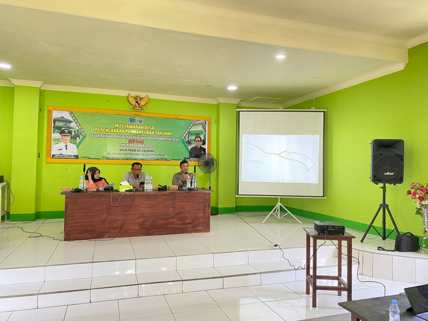 Kegiatan Rapat Koordinasi Jalan Sehat Dalam Rangka Memperingati 3 Tahun Desa Pasir Belengkong Mandiri